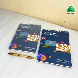 Sổ tay lò xo in logo doanh nghiệp Mẫu 3