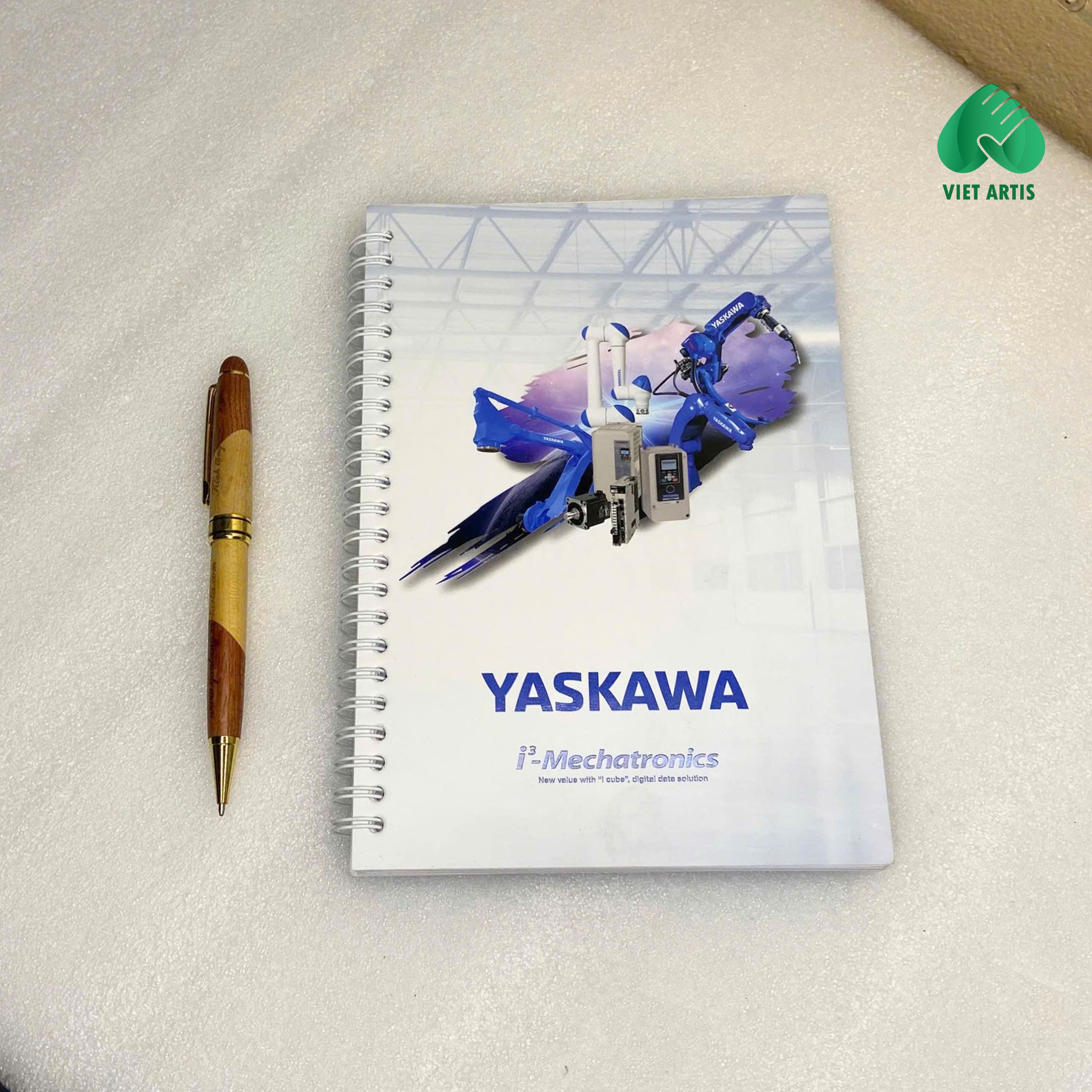 Sổ tay lò xo in logo doanh nghiệp