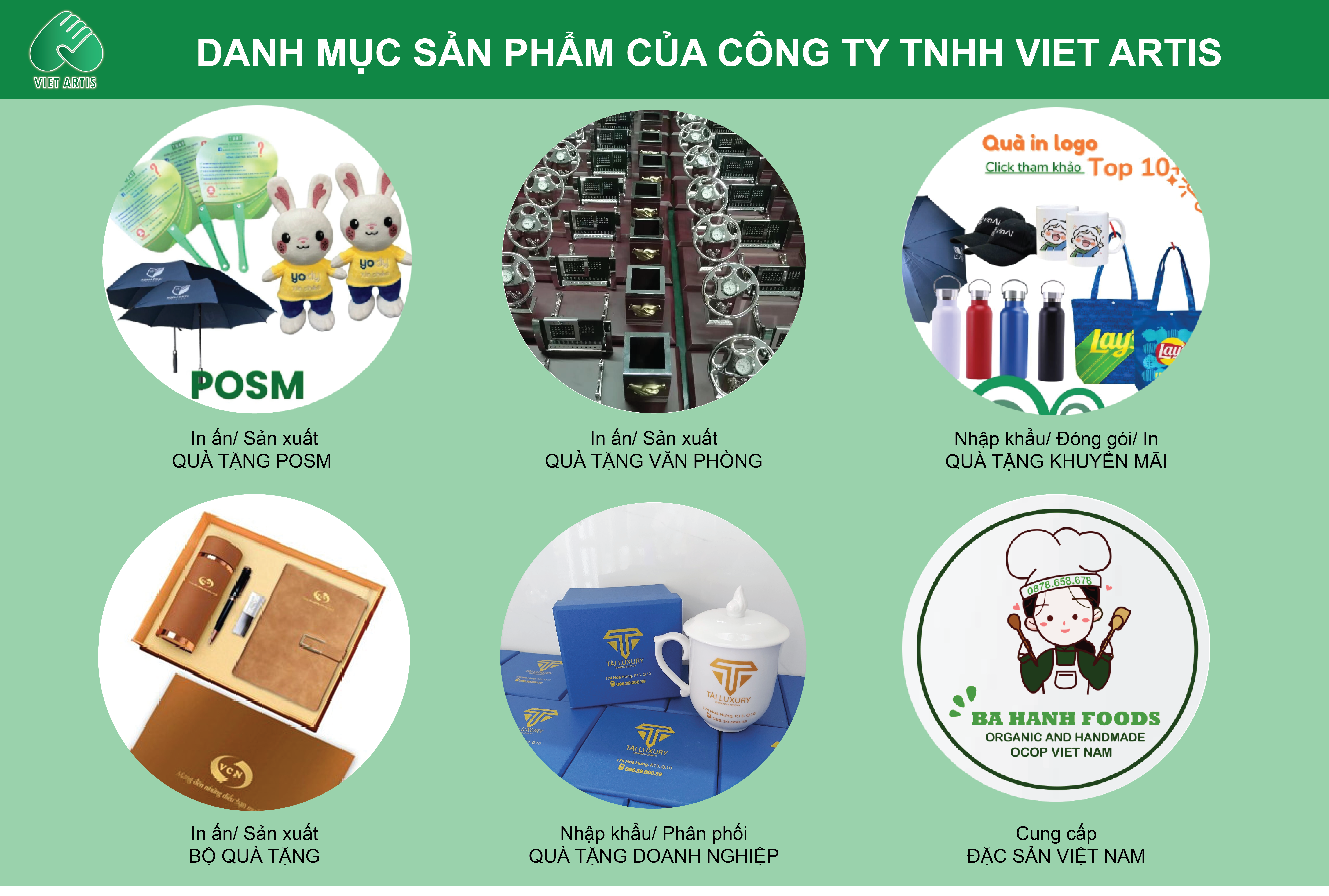 Quà tặng doanh nghiệp Viet Artis